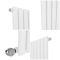 Elektrischer Design Heizkörper Horizontal (einlagig) Weiß 635mm x 826mm inkl. 1000W Heizelement - Revive