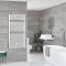 Elektrischer Badheizkörper Weiß 1190mm x 450mm inkl. 600W Heizelement – Arno
