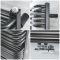 Design Handtuchheizkörper mit Mittelanschluss - 1533mm x 600mm, 1775W – Mattschwarz - Arch