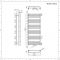 Design Badheizkörper mit Mittelanschluss, Weiß 1533mm x 600mm 1775W – Arch