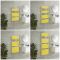 Design Handtuchheizkörper, mit flachen Heizlamellen - Größe wählbar - Gelb (Dandelion Yellow) - Lustro