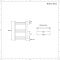 Elektrischer Badheizkörper Chrom Flach 600mm x 400mm inkl. 200W Heizelement – Kent