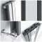Design Heizkörper mit Spiegel Vertikal Anthrazit 1600mm x 385mm 1212W - Sloane