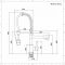 1-Loch Spiralfeder-Küchenarmatur – mit ausziehbarer Spülbrause und Hahn – Chrom – Como