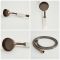 Traditionelles Dusch-Thermostat mit Umleiter, Brausestangenset und Wanneneinlauf, geölte Bronze - Elizabeth