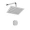 Digitale Dusche für eine Funktion, inkl. quadratischem Duschkopf 200mm x 200mm zur Wandmontage – Narus