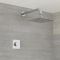 Digitale Dusche für eine Funktion, inkl. quadratischem Duschkopf 200mm x 200mm zur Wandmontage – Narus