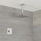 Digitale Dusche für eine Funktion, inkl. quadratischem Duschkopf 200mm x 200mm, Deckenmontage – Narus