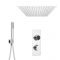 Digitale Dusche für zwei Funktionen, inkl. quadratischem 500mm Unterputzduschkopf & Brause - Narus