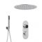 Digitale Dusche für zwei Funktionen, inkl. rundem Unterputzduschkopf & Brause - Narus