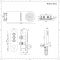 Duscharmatur mit Drucktasten 3 Funktionen, inkl. Handbrause und Wasserblade Duschkopf - Idro