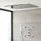 Unterputz-Duschsystem mit Thermostat und Umsteller – mit 800mm x 500mm Duschkopf (Deckenmontage), Handbrauseset und Körperdüsen - Chrom – Kubix