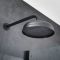 Retro-Duschsystem mit Unterputz-Thermostat – inkl. 200mm rundem Wand-Duschkopf und Handbrauseset – Schwarz – Elizabeth