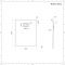 Duschwanne mit Schiefer-Effekt in Hellgrau, rechteckig – 1000mm x 800mm - Rockwell