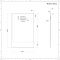 Duschwanne mit Schiefer-Effekt in Hellgrau, rechteckig – 1200mm x 900mm - Rockwell