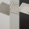 Viertelkreis-Duschkabine, B 900mm, Chrom - inkl. Duschwanne mit Schiefer-Effekt (Finish wählbar) - Portland