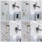 Duschsystem mit Unterputz-Thermostat – Funktionen wählbar – gebürstetes Gold – Elizabeth