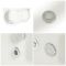 Whirlpool-Eckbadewanne, 1500mm x 1000mm, mit Schürze, Weiß – Massagedüsen wählbar – links- oder rechtsbündig – Ashbury