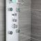Duschpaneel mit Thermostat - mit Duschkopf, Handbrause und Körperdüsen - Chrom - Baya
