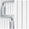 Gliederheizkörper Vertikal 2 Säulen Nostalgie Weiß 1500mm x 383mm 1258W - Saffre