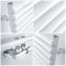 Handtuchheizkörper Mittelanschluss - Vertikal 1000mm x 500mm - Weiß - Magera