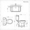 Traditionelles Set - Stand WC und Hängewaschbecken - Richmond