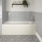 Einbau-Badewanne Weiß mit Verkleidung in Antikweiß 1700mm x 750mm - Richmond