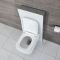 Milton Wand-WC inkl. Saru Sanitärmodul mit Sensor-Spülung H 1000mm Weiß