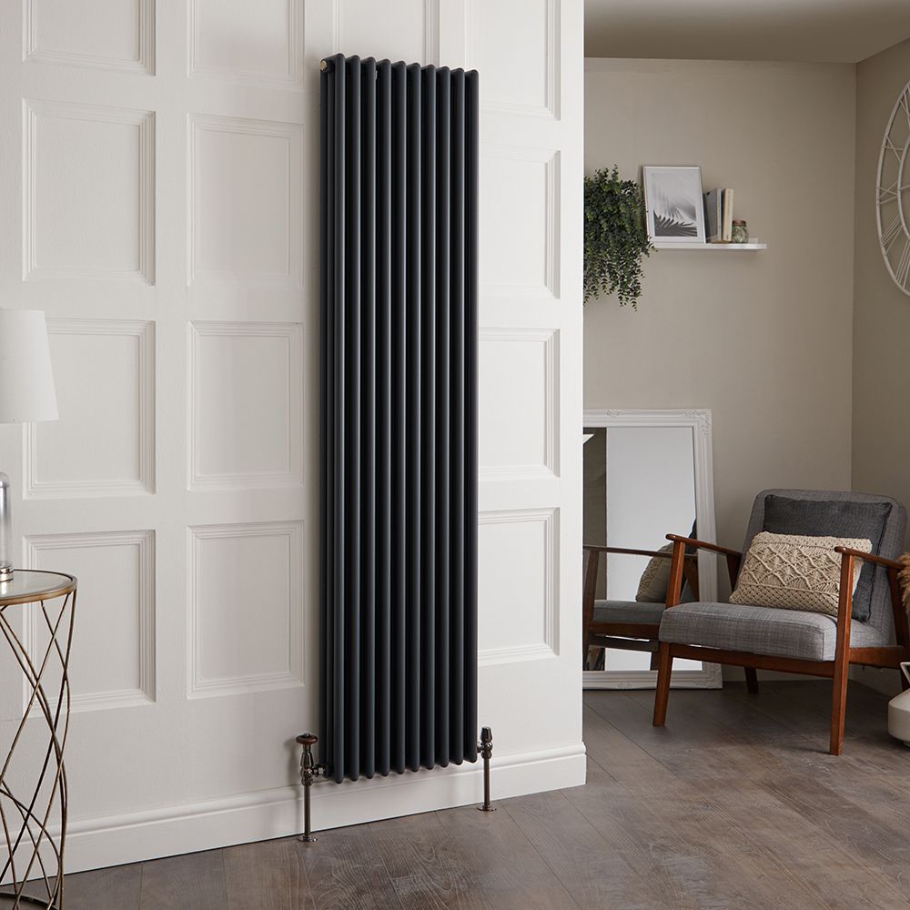 Aluminium-Design-Heizkörper | Vertikal - Höhe 1800mm – Breite und Farbe wählbar – Esme