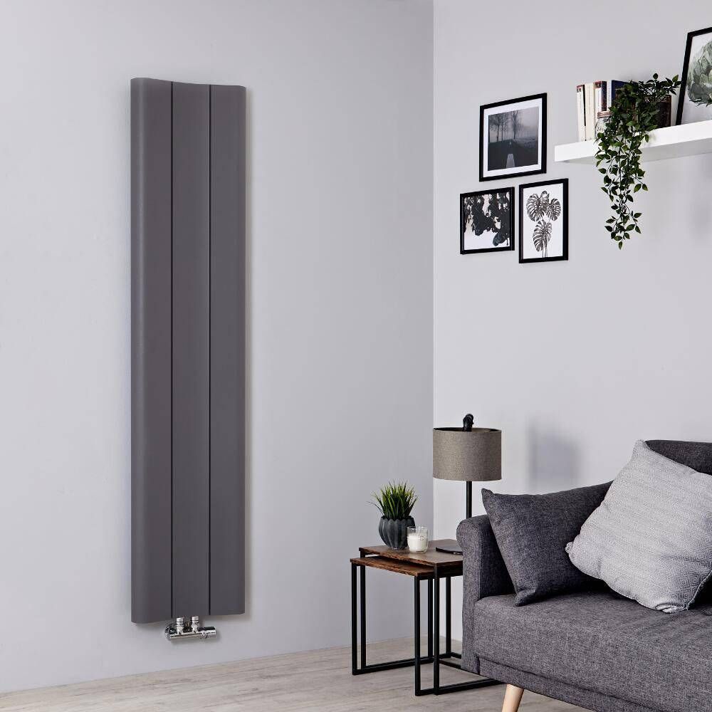 Aluminium Design Heizkörper, vertikal – Größe und Farbe wählbar – Aloa