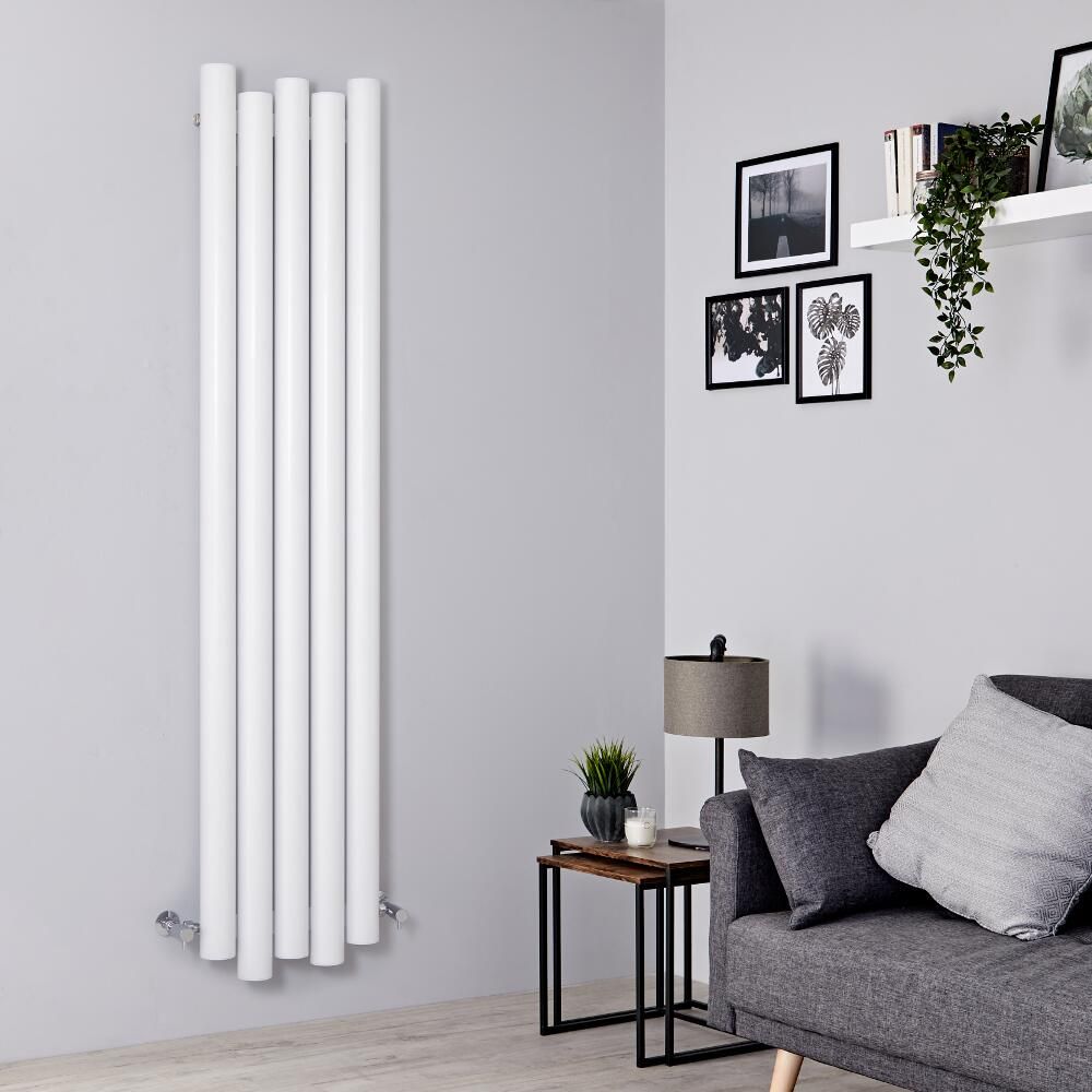 Designer Heizkörper Weiß Vertikal 1800mm x 390mm 1170W - Laeto