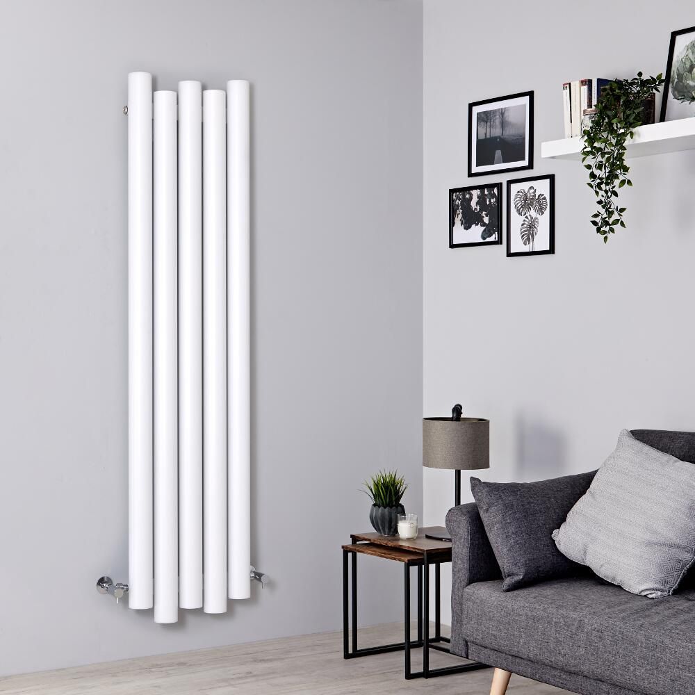 Designer Heizkörper Weiß Vertikal 1600mm x 390mm 1035W - Laeto