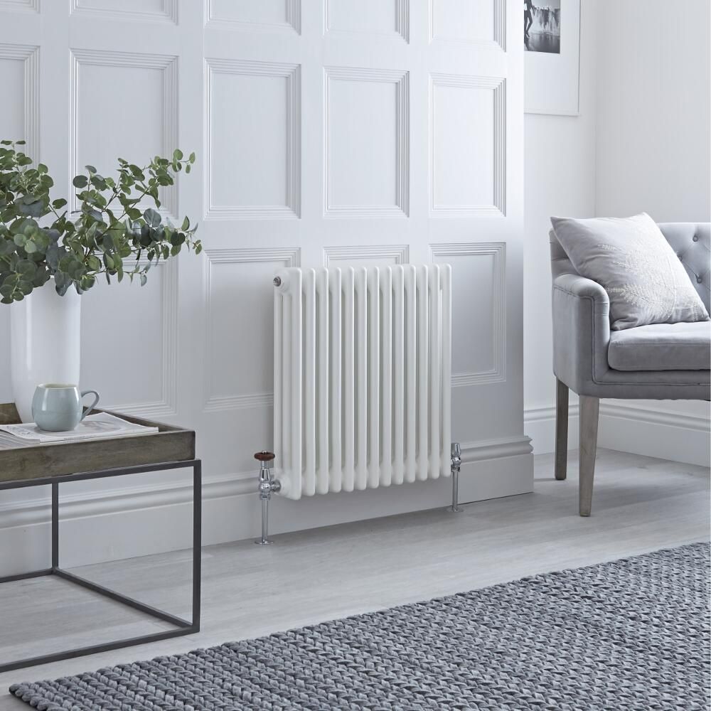 Traditioneller Gliederheizkörper (3-Säulen) Horizontal | Größe wählbar - Weiß – Regent