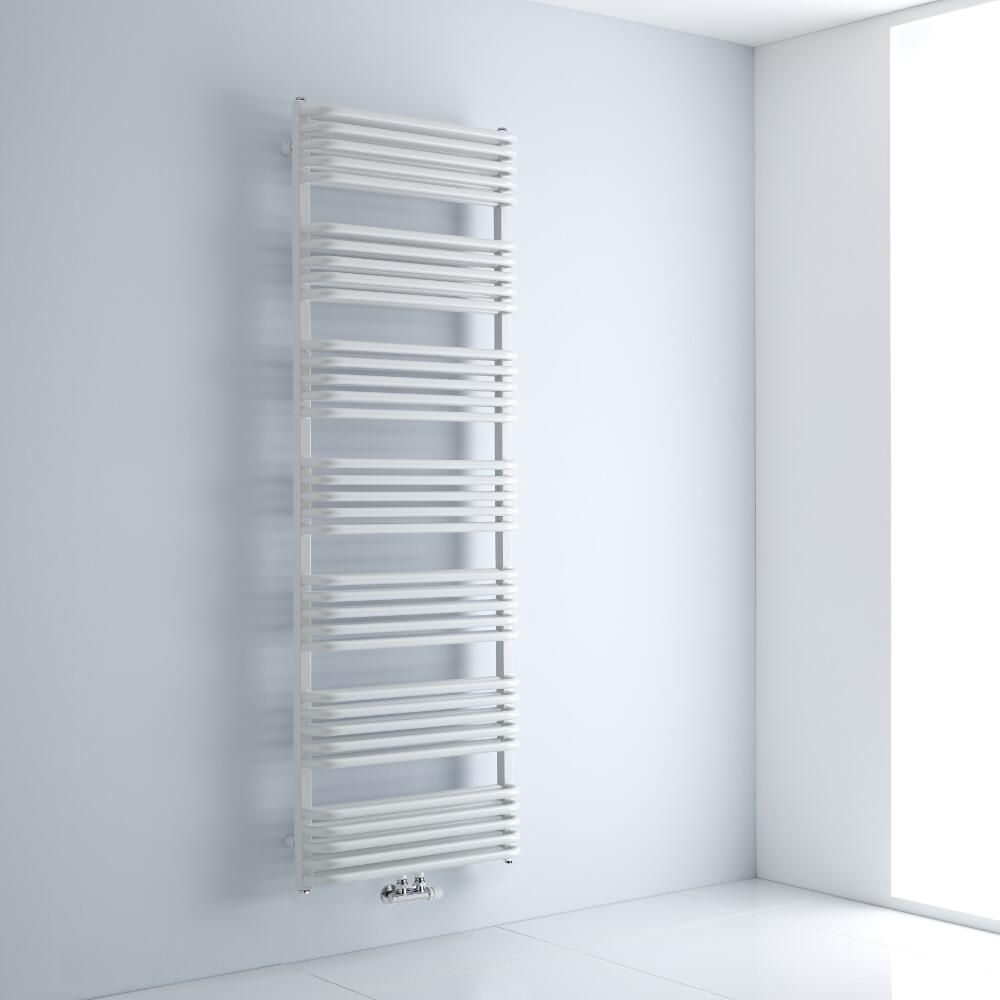 Design Badheizkörper mit Mittelanschluss, Weiß 1800mm x 600mm 2010W – Arch