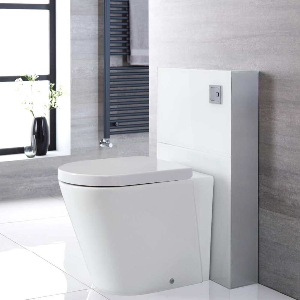 Alswear Stand-WC mit Saru Sanitärmodul H 822mm Weiß