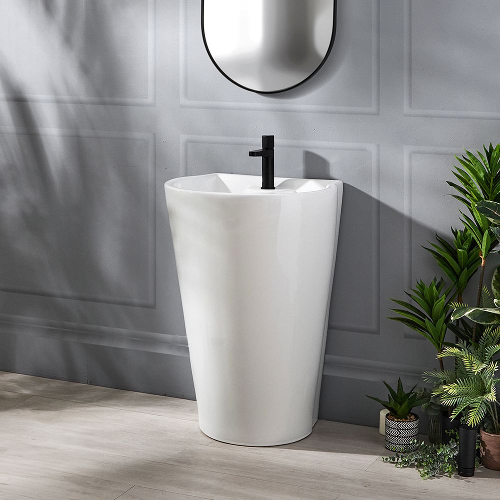 Standwaschbecken 535mm x 480mm (1 Hahnloch) - Axton