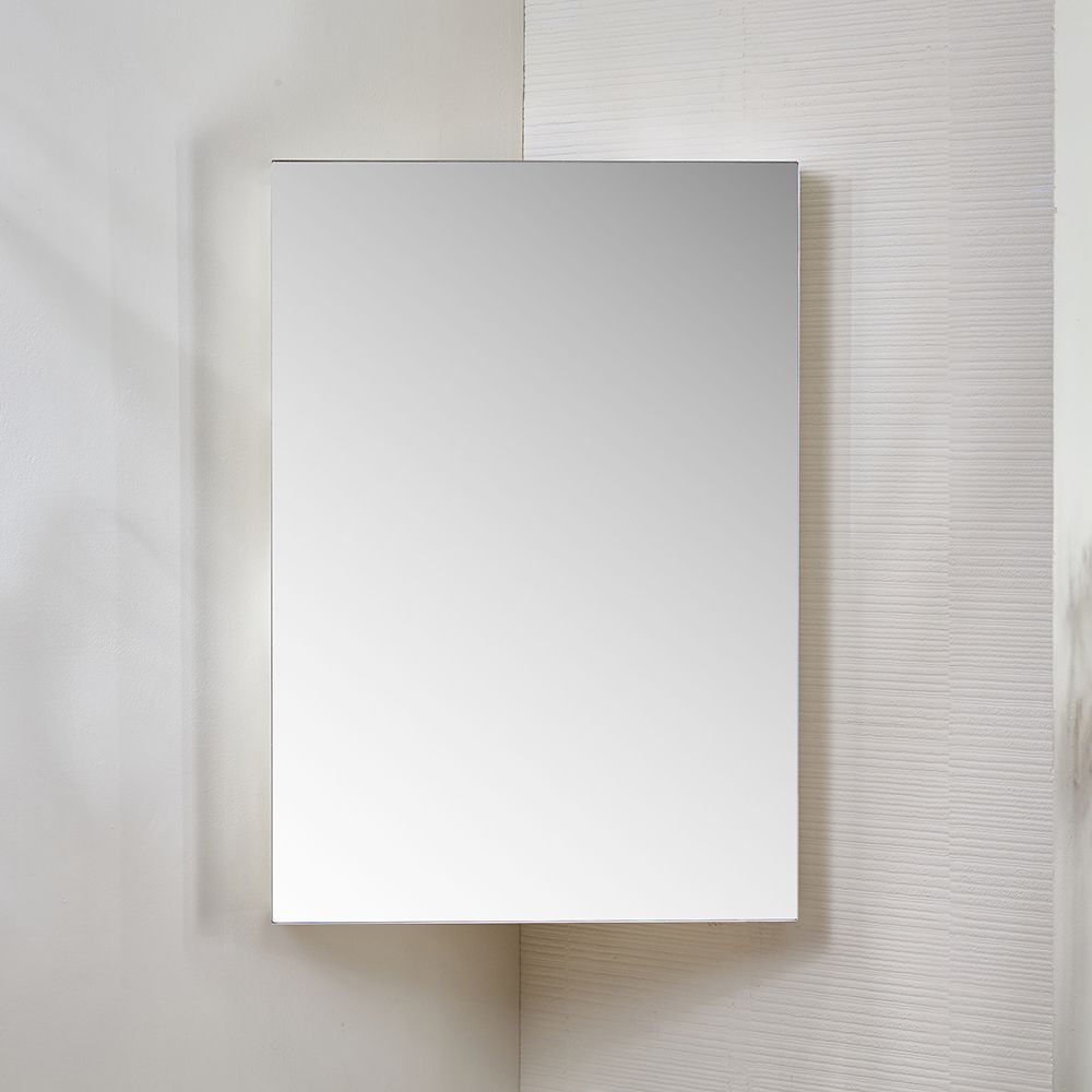 Eck-Spiegelschrank 450mm x 650mm | Farbe wählbar - Cluo