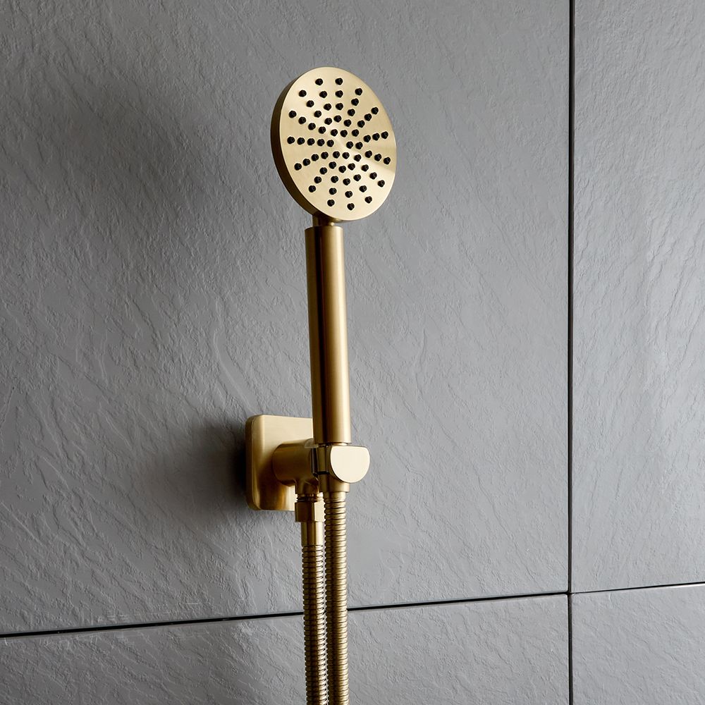 Moderne Handbrause inkl. Wandhalterung mit Auslassbogen | Farbe wählbar - Lune