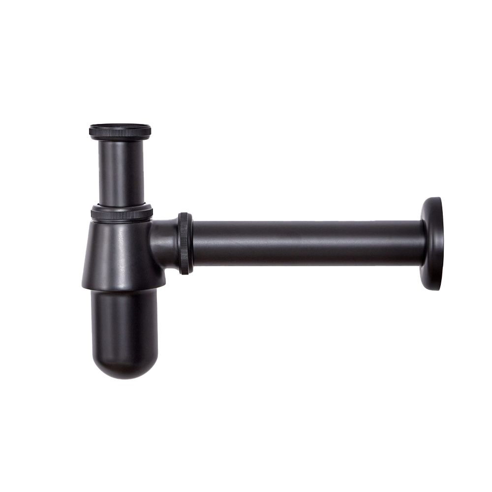 Traditioneller Flaschensiphon, für Waschbecken – Schwarz – Elizabeth
