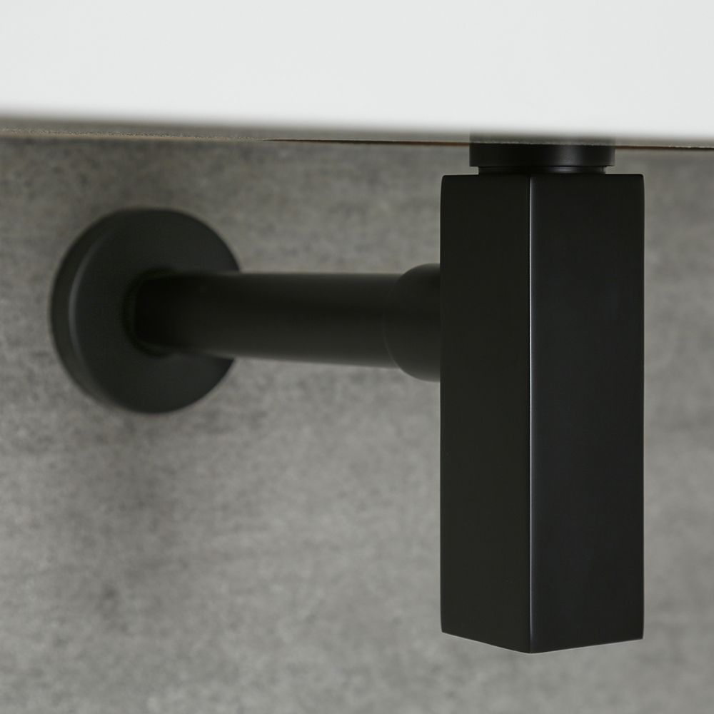 Flaschensiphon, für Waschbecken - Schwarz - Preto