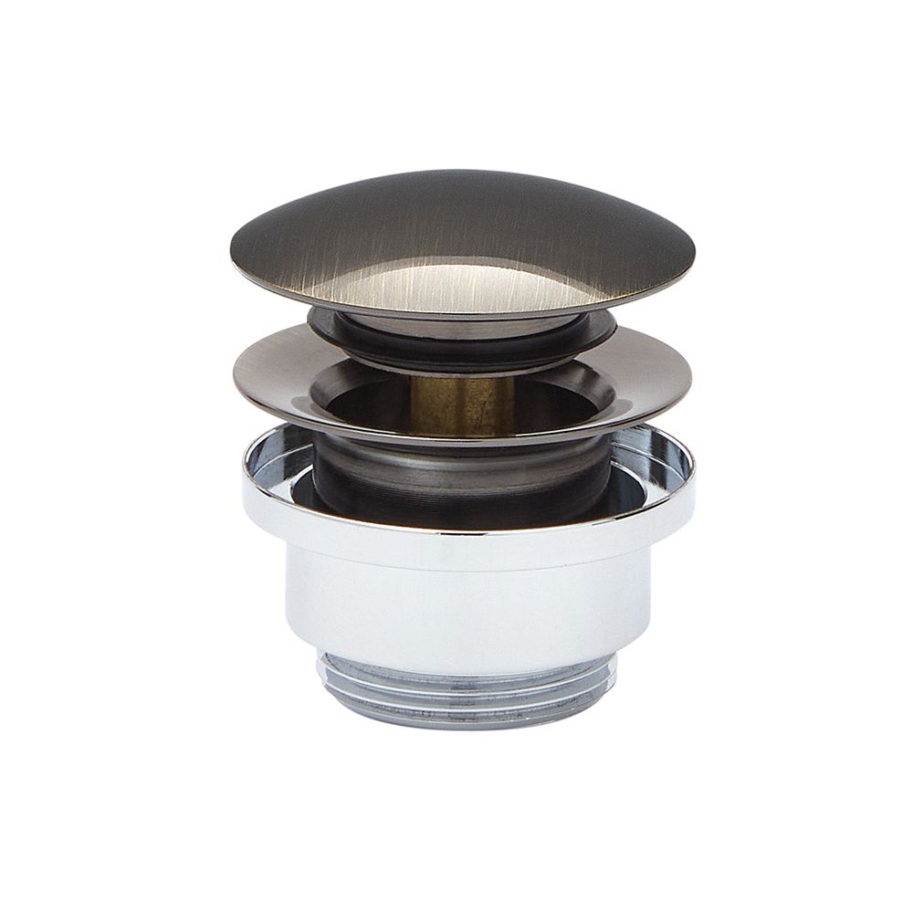 Ablauf mit Push-Up-Stöpsel, für Waschbecken, universal – Gebürstetes Gold