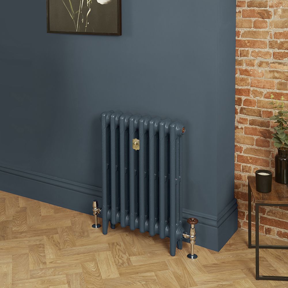 Gusseisen-Heizkörper - Höhe 560mm, Breite auswählbar - Hague Blue 30 von Farrow & Ball - Mercury