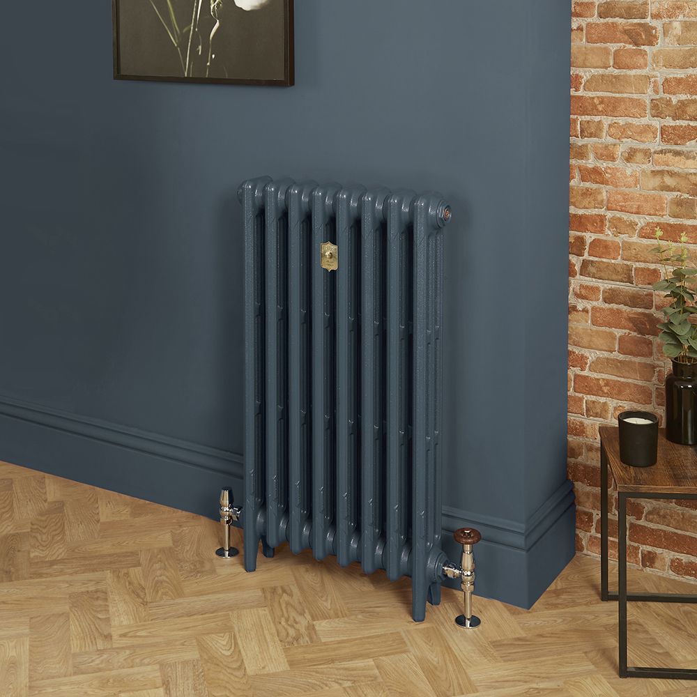 Gusseisen-Heizkörper - Höhe 760mm, Breite auswählbar - Hague Blue 30 von Farrow & Ball - Mercury