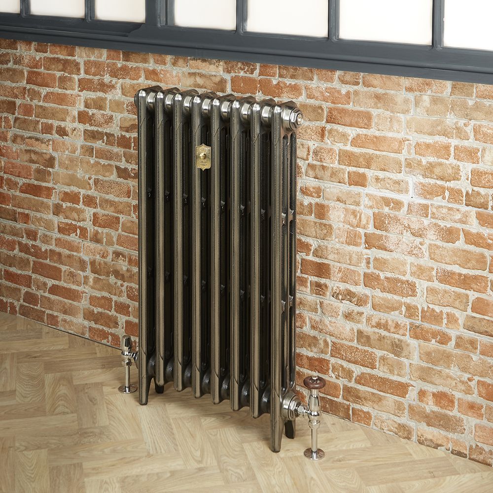 Gusseisen-Heizkörper - Höhe 760mm, Breite auswählbar - poliertes Gusseisen - Mercury