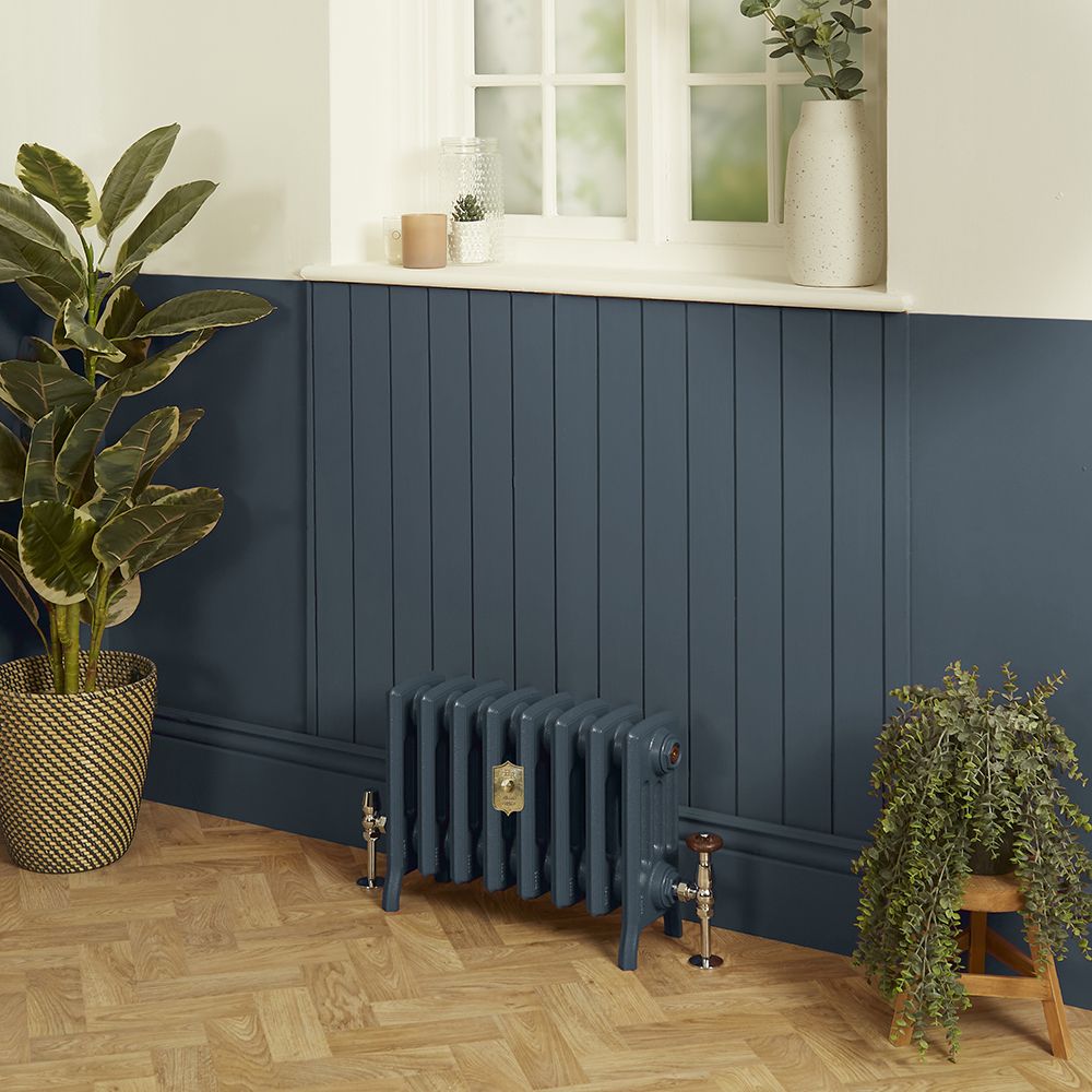Gusseisen-Heizkörper - Höhe 357mm, Breite auswählbar - Hague Blue 30 von Farrow & Ball - Isabel
