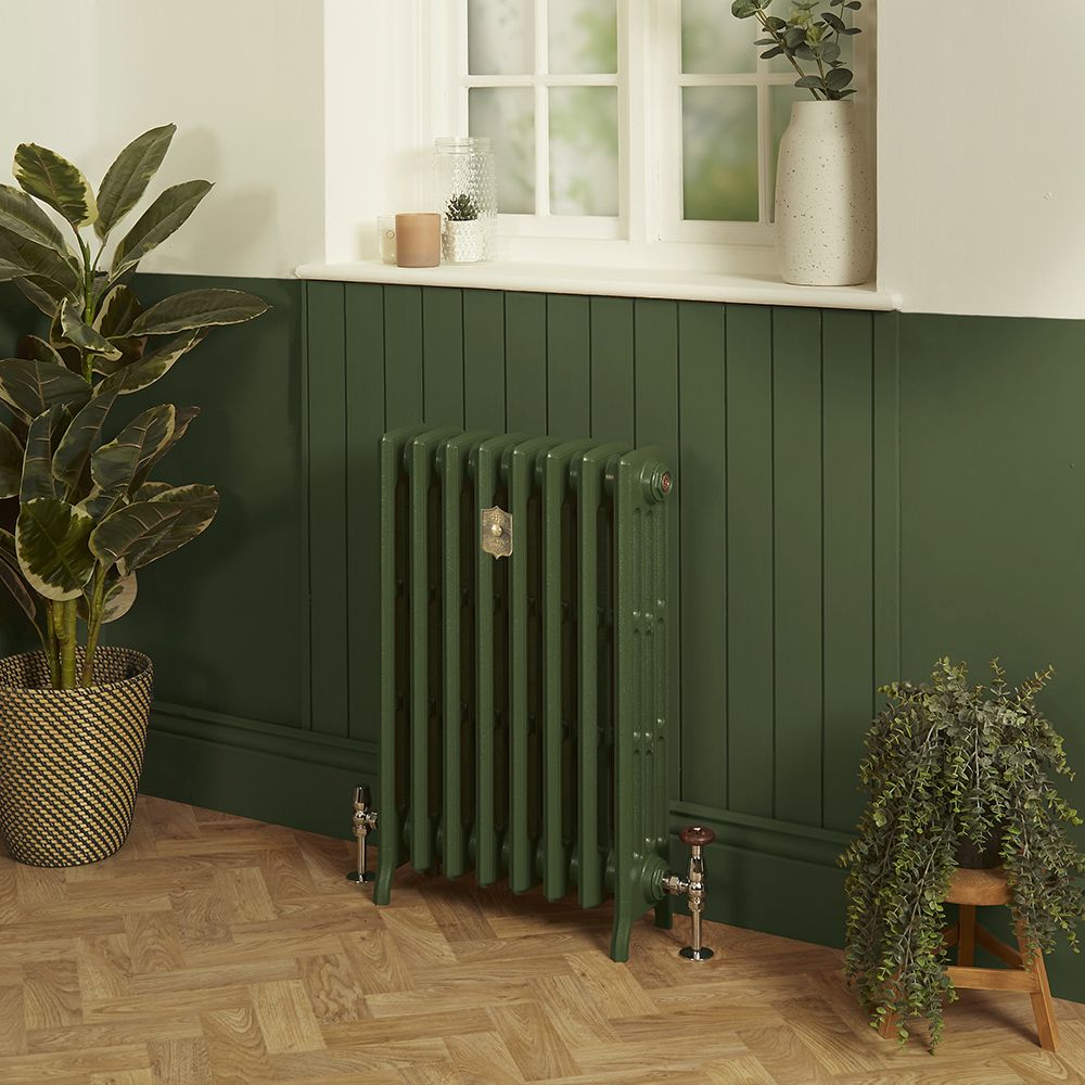 Gusseisen-Heizkörper - Höhe 660mm, Breite auswählbar - Duck Green W55 von Farrow & Ball - Isabel