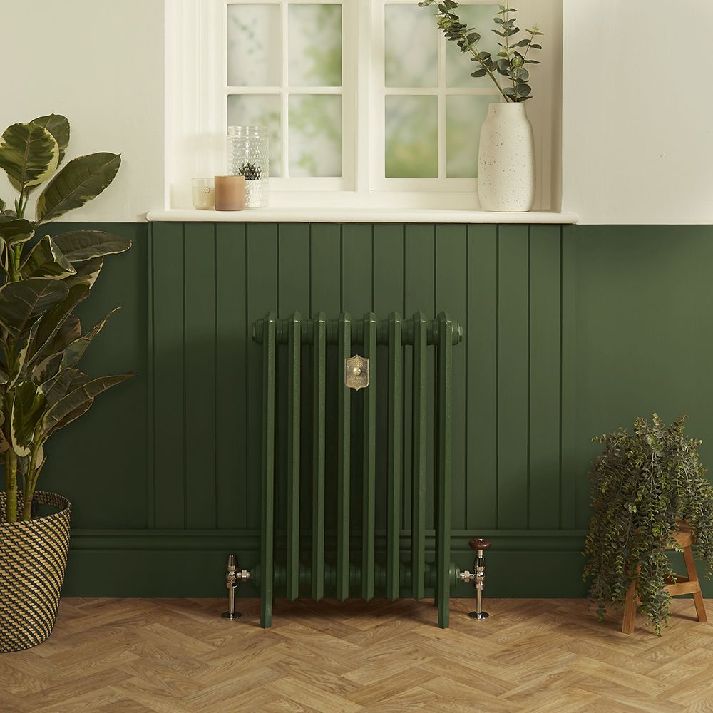 Gusseisen-Heizkörper - Höhe 760mm, Breite auswählbar - Duck Green W55 von Farrow & Ball - Isabel