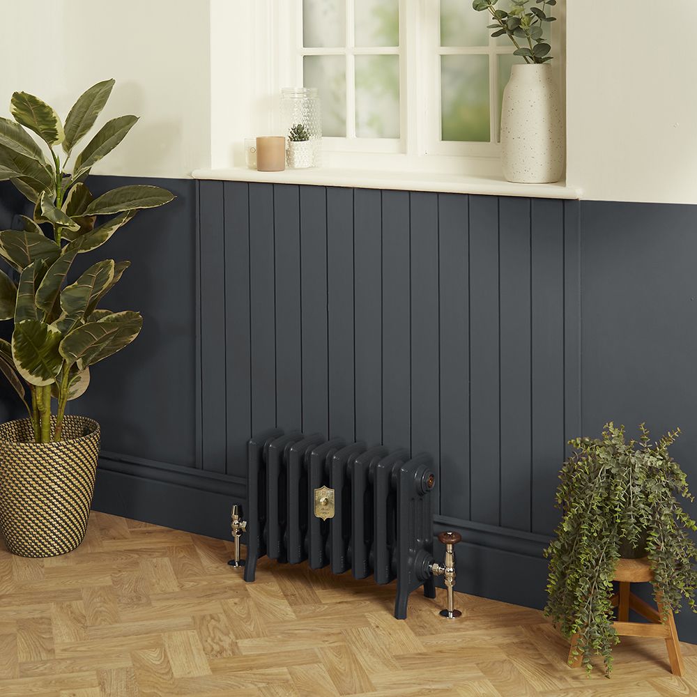 Gusseisen-Heizkörper - Höhe 357mm, Breite auswählbar - Railings 31 von Farrow & Ball - Isabel