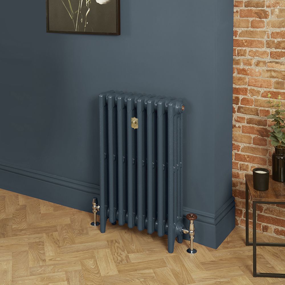 Gusseisen-Heizkörper - Höhe 960mm, Breite auswählbar - Hague Blue 30 von Farrow & Ball - Mercury