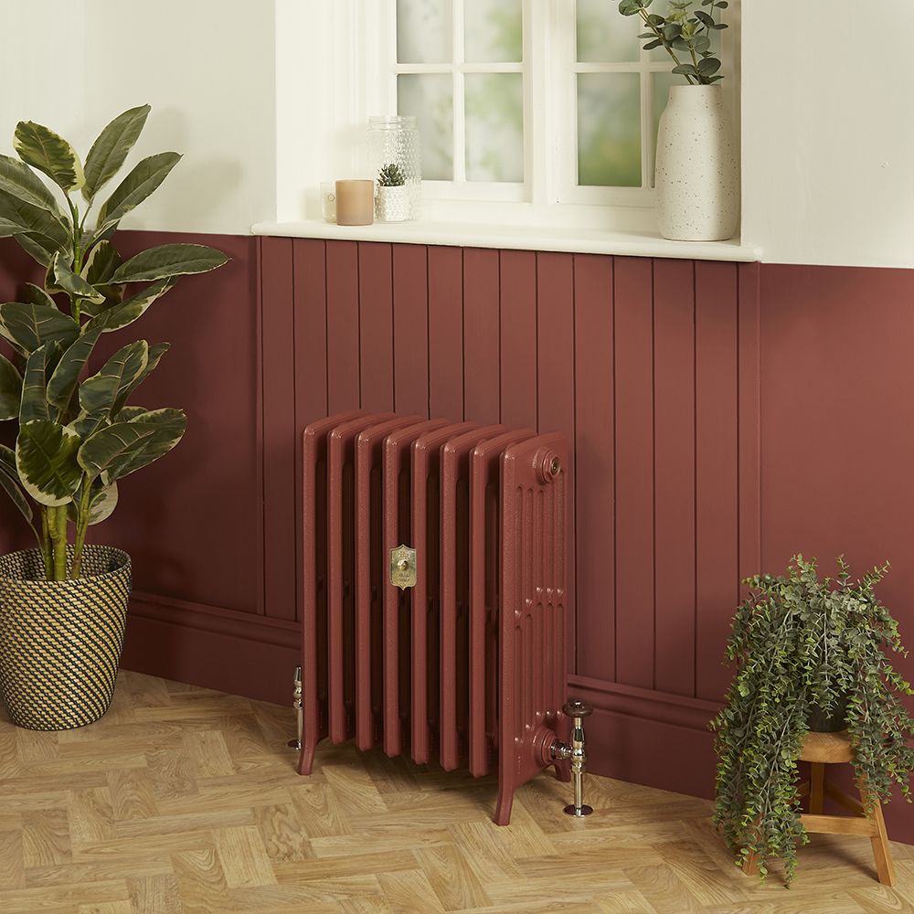 Gusseisen-Heizkörper (6-lagig) - Höhe 660mm, Breite auswählbar - Eating Room Red 43 von Farrow & Ball - Isabel